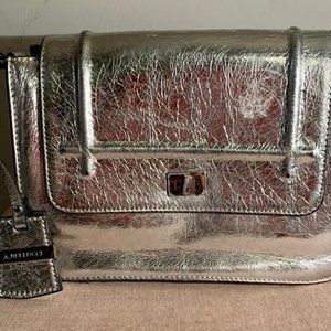A.Bellucci Sliver leather clutch